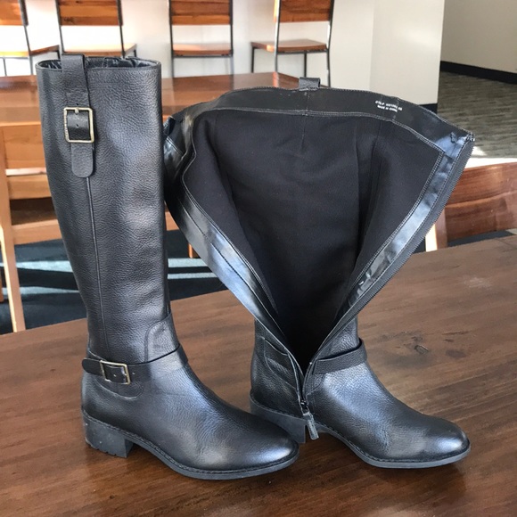 Cole Haan Genuine Black Leather 6B combat boots - Picture 2 of 8